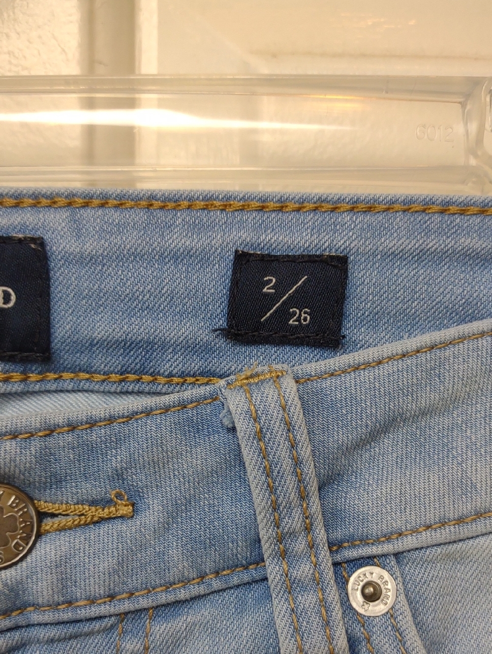 Lucky Brand Lolita Ankle Crop Curvy Stretch Distressed Light Blue Jeans - Picture 4 of 15